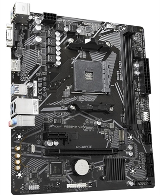 Tarjeta Madre Ultra Durable AMD A520M K V2-Vista Lateral
