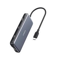 Anker A83830A2 - USB-C, Hub 8-in-1, Multiport Adapter Docking Station, Black