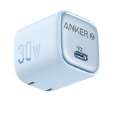 Anker Zolo Charger - Wall Charger, 30W, USB-C, Power Delivery, GaN II, Celeste Blue