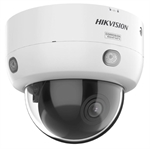 Hikvision  - Cámara de Seguridad IP Tipo Domo 4MP con Aprendizaje Profundo AcuSense, Lente PTRZ Motorizado 2.8-4mm, Iluminación Infrarroja (30m), Ranura MicroSD, IP67/IK10, Protección Anticorrosiva NEMA 4X, Blanco