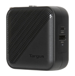 Targus PowerElite GaN Wall Charger - 65W, USB-C PD Fast Charging, USB-A Quick Charge, International Travel Adapter, Black