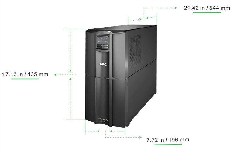 Apc - smt3000c - vista general