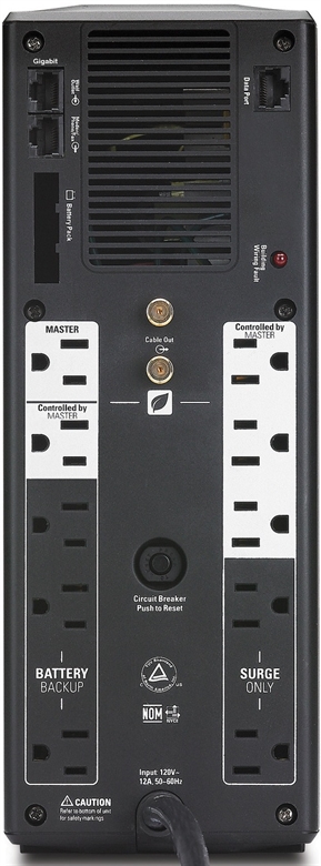 APC Back-UPS Pro 1500 REAR VIEW