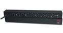 APC Black-Basic Rack PDU 10 NEMA 5-15R Outlets 120V-Front View