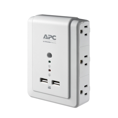 APC P6WU2 Surge Protector Isometric View