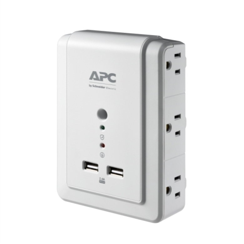 APC P6WU2 Surge Protector Isometric View