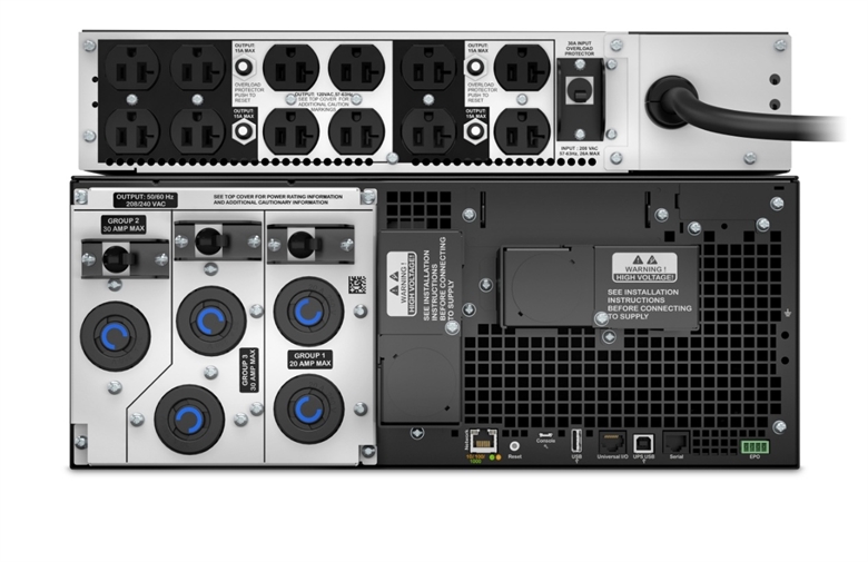 APC SMART UPS - srt6krmxlt-5ktf - vista posterior
