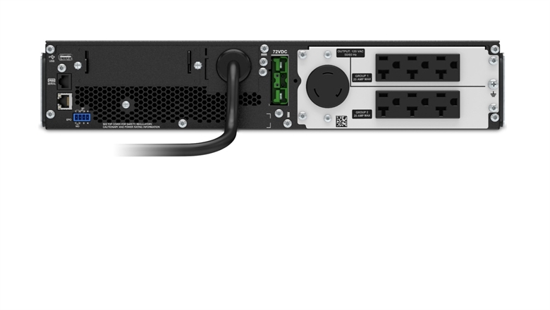 APC Smart-UPS SRT 2200VA RM 120V - SRT2200RMXLA - rear view