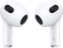 Apple AirPods (Gen 3) - Auriculares, Estéreo, En el Oído, Inalámbrico, Bluetooth, Blanco