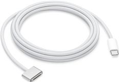 Apple Magsafe 3 - Laptop Charger, USB-C Male to MagSafe 3 Male, 2m, White