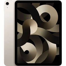 Apple iPad Air M1 Gen 5 - Tablet, 10.9" IPS, 8GB RAM, 256GB Storage, 28.6Wh, Blanco estelar