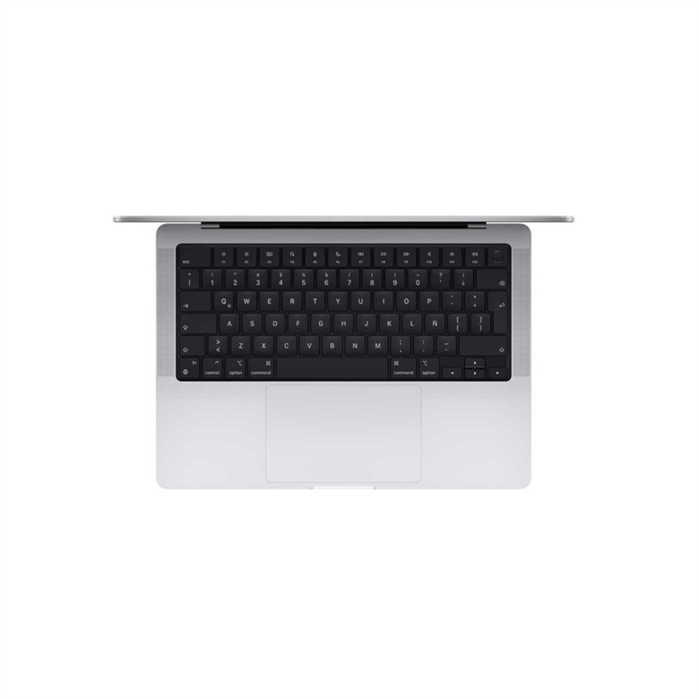 Apple MacBook M1 Pro Silver Keyboard View