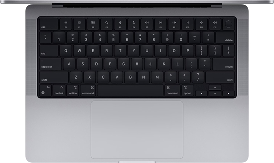 Apple MacBook M1 Pro Spacial Gray 16 Core Keyboard View