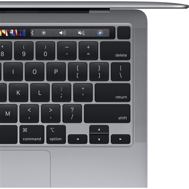 Apple MacBook Pro 13.3inch Laptop Vista Cercana Derecha del Teclado
