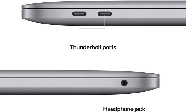 Apple MacBook Pro - M2 ports view