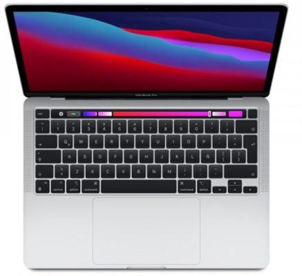 Apple MacBook Pro Upside Front View Spanish