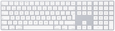 Apple Magic - Standard Keyboard, Wireless, Bluetooth, White