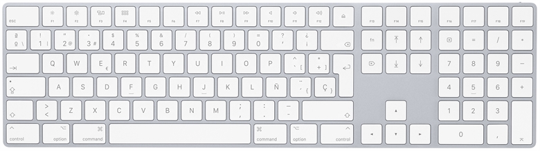Apple Magic Keyboard Spanish View Front