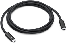 Apple Thunderbolt 4 Pro  - Laptop Charger, USB-C Male to USB-C Male, 1.8m, Black