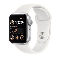 Apple Watch SE 2nd Gen - SmartWatch Para iOS, 40mm Retina LTPO OLED, 296mAh, Carga Inalámbrica, Blanco Plateado