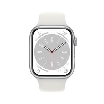 Apple Watch Series 8 Silver Front View