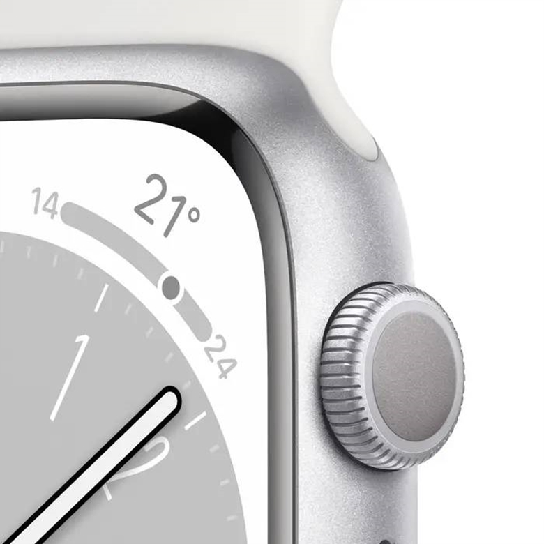 Apple Watch Series 8 Silver Side View