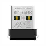 TP-Link Archer TX1U Nano - Adaptador de Red Inalámbrico USB, Wi-Fi 6, AX300, 287Mbps, USB 2.0, 2.4GHz