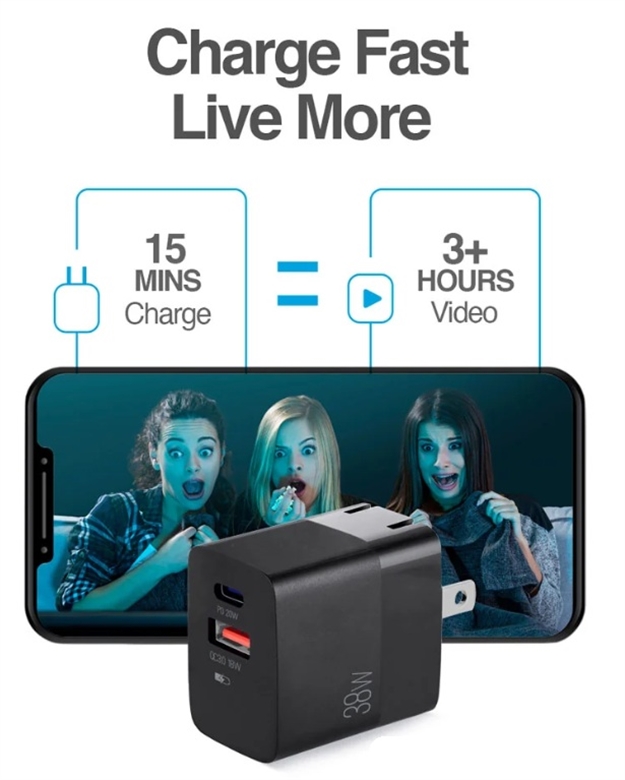 ARG-AC-0122BK-Black-Wall Charger-VOLTA P4 Pro PD 38W-Features