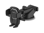 ArgomTech  - Soporte para Auto con Brazo Telescópico y un Toque para Teléfonos Inteligentes, Ajustable, Fabricado con Materiales de Alta Calidad, Negro