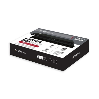 ARG-AV-5118 8-Channel 4K UHD HDMI Splitter-Box View