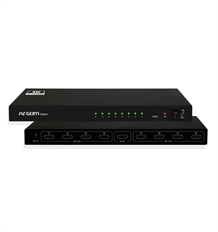 ArgomTech ARG-AV-5118  - Splitter HDMI, 1 Entrada HDMI a 8 Salidas HDMI, Hasta 3840x2160p a 60Hz, Negro