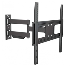 ArgomTech ARG-BR-1546 - Soporte de Pared Articulado, Negro, 32" a 55", Peso Máximo 35Kg, Inclinación y Rotación Ajustable