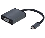 Argoms Tech - Adaptador de Video Full HD, USB-C a VGA, Hasta 1080p Plug & Play, 15cm, Negro
