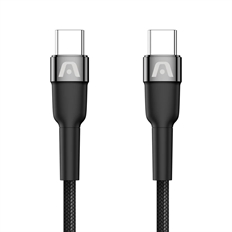 ArgomTech Dura Speed - Cable USB-C, Carga Rápida 65W, Nylon Trenzado, 1.8m, Negro