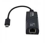 ArgomTech ARG-CB-0062 - USB-C to RJ45 Gigabit Ethernet Adapter, 1000Mbps Network Speed, Plug & Play, 15cm, Black