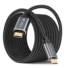 ArgomTech DuraMax  - Cable de Carga Rápida y Sincronización, USB-C a USB-C, Hasta 100W PD 20Gbps 4K@60Hz, 1.8M, Negro