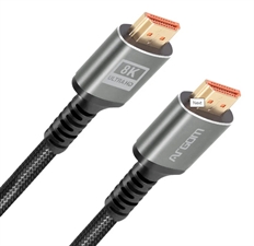 ArgomTech 8K Ultra HD Premium HDMI Cable  - Video Cable, HDMI Male to HDMI Male, Up to 7680 x 4320, 3.0m, Black