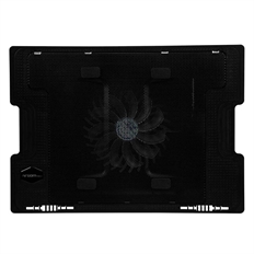 ARGOMTech ARG-CF-1594 - Base Refrigerante Ajustable para Laptop,140mm, USB 2.0, 5 Niveles, Hasta 17", Negro