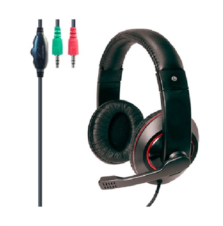 ARG-HS-0064-Headphones-Microphone-Volume-Plugs-Angled View