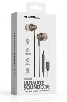 ARG-HS-2030BR-Brown-Headphones-Type C-Box-Front View