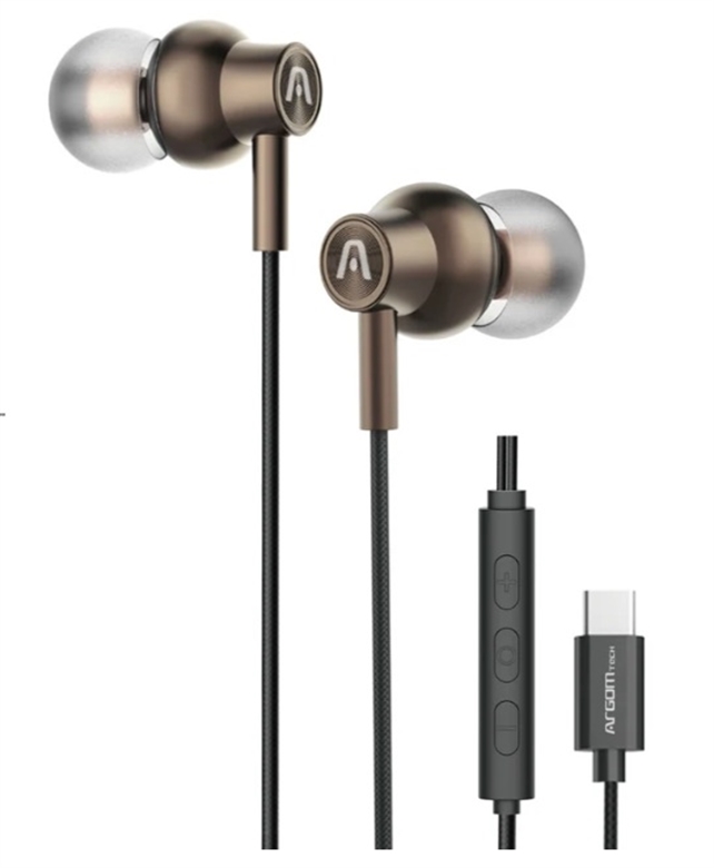 ARG-HS-2030BR-Brown-Headphones-Type C-Front View