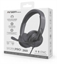 ARG-HS-2600BK- Black-Wired Headphones-Box
