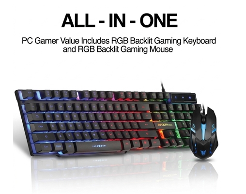 ARG-KB-2051BK-Black-Combo-de-Teclado-y-Mouse-Gaming-Combat-Caracteristicas