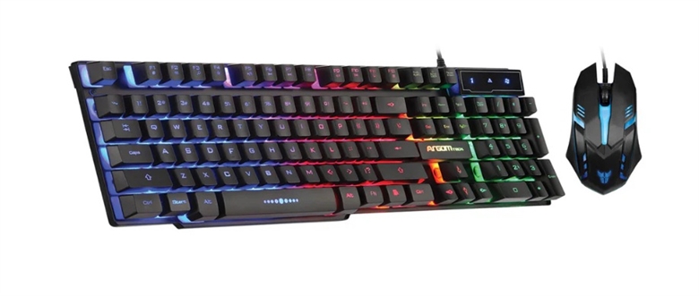 ARG-KB-2051BK-Black-Combo-de-Teclado-y-Mouse-Gaming-Combat-Vista-Frontal