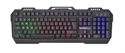 ARG-KB-2056BK Black-Teclado-Gamer-Cableado-Rainbow-Vista-Frontal