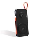 ArgomTech ST10 - Magnetic 4-in-1 Power Bank Station, 10000mAh, 20W PD Fast Charging, Built-In Cables, Black