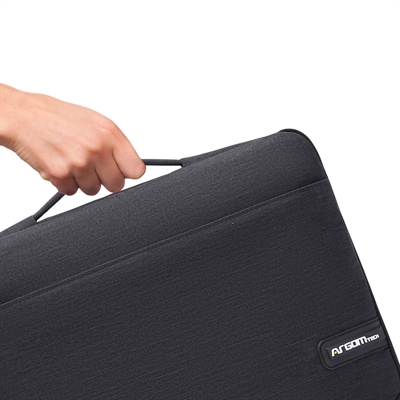 ARG-SL-0016BK Funda Urban Notebook Sleeve para Laptops de 13 y 14 Pulgadas-Vista Lateral