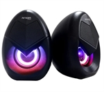 ArgomTech Combat Gaming S62  - Altavoces Estéreo Multimedia 2.0CH, Alimentación USB, Con Cable de 3.5mm, Negro