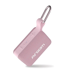 ArgomTech BoogieLink  - Parlante, Bluetooth, Portátil, Resistencia IPX5, 8W, Rosado