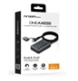 ARG-UB-0190-Gris-Hub USB 3.0 de 4 Puertos con Interruptores 5Gbps-Caja